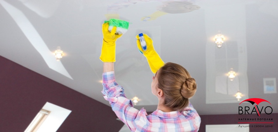 Как достичь идеальной чистоты на натяжном потолке